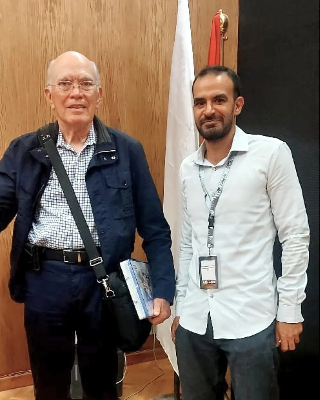 د. محمد الشهاوي مع البروفيسور ألبرتو بينيا
